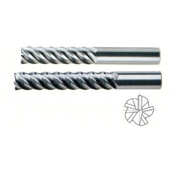 Yg-1 Tool 5 Flute Extra Long Length 45 Deg Helix Ticn-Coated Carbide 59579TC - main